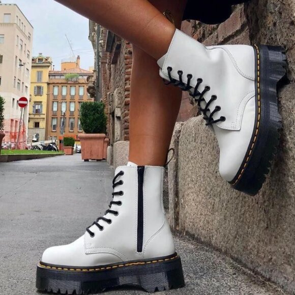 Dr Marten's New platform JADON  white women's US size 9,  Men US 8 EU 41 - Picture 7 of 14